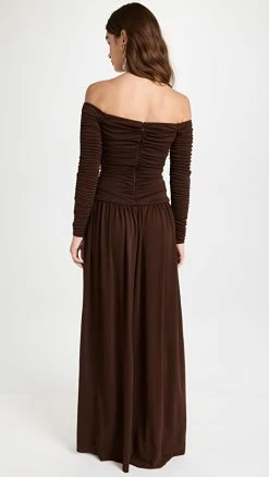 Alternative view of Coupon ✨ Tanya Taylor Marla 👗 Dress Mocha 🔥