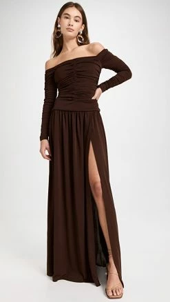 Coupon ✨ Tanya Taylor Marla 👗 Dress Mocha 🔥