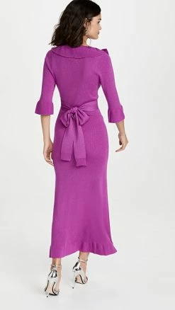 Alternative view of Coupon 😉 The Vampire's Wife The Metallic Gloria 👗 Dress Raspberry 🥰