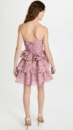 Alternative view of Outlet 🎉 Ulla Johnson Celina 👗 Dress Lavender Handprint Dot ✨