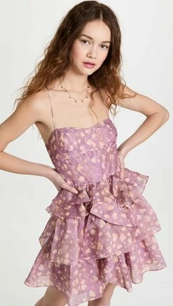 Outlet π Ulla Johnson Celina π Dress Lavender Handprint Dot β¨