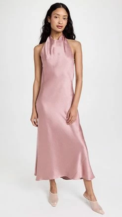 Hot Sale π― Vince Halter Cowl Neck π Dress Petal Quartz π