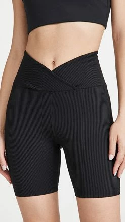 Buy ⌛ Year Of Ours V Waist Biker Shorts Black 🧨