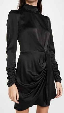 Best deal π€© Zimmermann Silk Drape π Dress Black β€οΈ