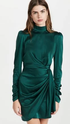 Best Sale β Zimmermann Silk Drape π Dress Jade π
