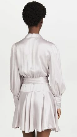 Alternative view of Coupon ✨ Zimmermann Silk Wrap Mini 👗 Dress Lavendar 👏