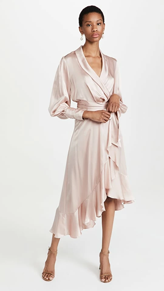 Cheap π― Zimmermann Silk Wrap Midi π Dress Petal π₯ 1 Cheap π― Zimmermann Silk Wrap Midi π Dress Petal π₯