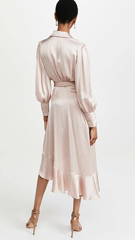 Cheap π― Zimmermann Silk Wrap Midi π Dress Petal π₯ 2 Cheap π― Zimmermann Silk Wrap Midi π Dress Petal π₯ - Image 2