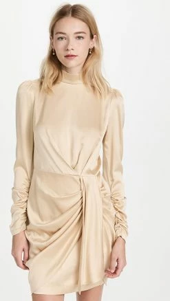 Best deal ⌛ Zimmermann Silk Drape 👗 Dress Champagne ✨
