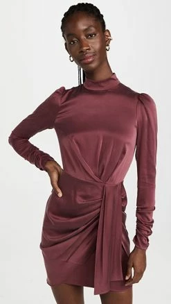 Deals βοΈ Zimmermann Silk Drape π Dress Burgundy π