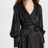 Best reviews of ❤️ Zimmermann Silk Wrap Mini 👗 Dress Black 💯