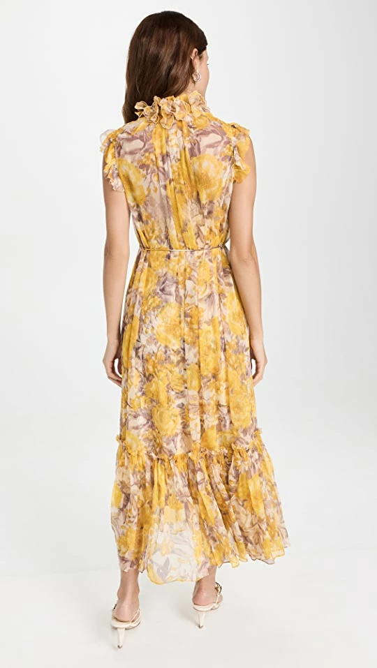 Buy β¨ Zimmermann High Tide Flutter π Dress Yellow Ikat Floral π 2 Buy β¨ Zimmermann High Tide Flutter π Dress Yellow Ikat Floral π - Image 2