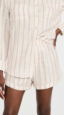 Wholesale ✔️ Z Supply LOUNGE Cabana Stripe Boxers White Sands ⌛